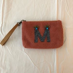 Anthro Monogram M Clutch